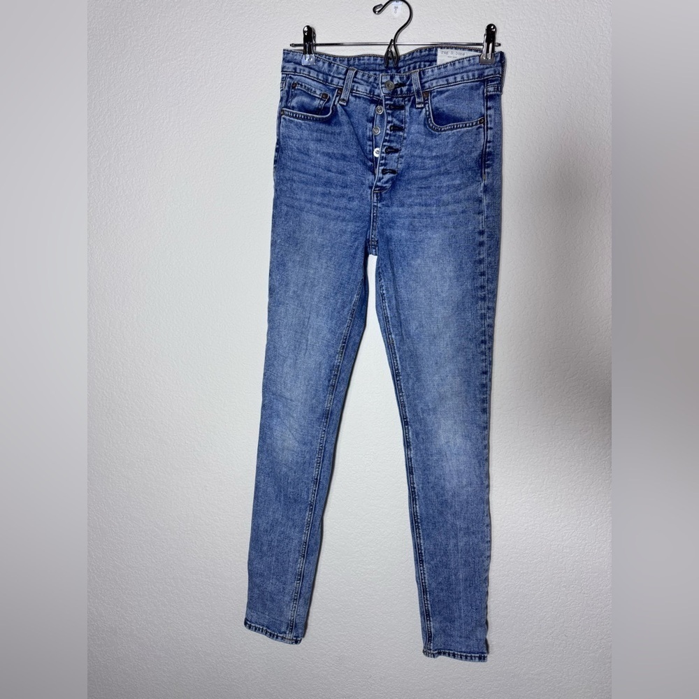 rag & bone Nina High-Rise Straight Jeans Size 26- 5 Button - Picture 1 of 8
